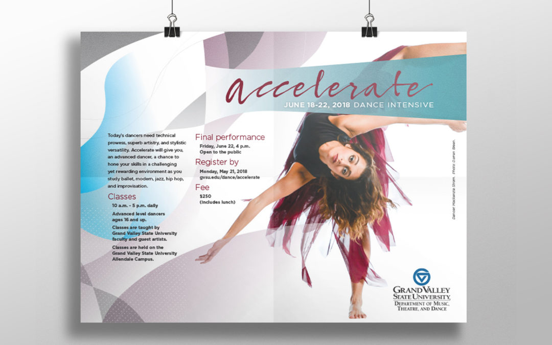 GVSU Summer Dance Intensive Poster