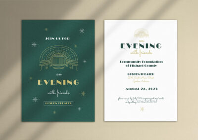 Invitation for a Community Foundation of Elkhart County Fund Raising Event