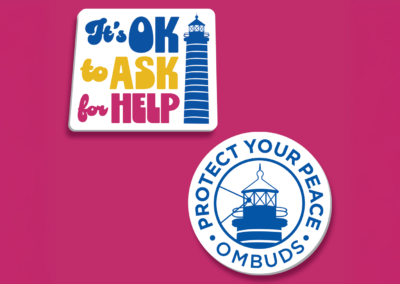 GVSU Employee Ombuds Stickers Mockup