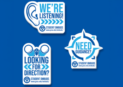 GVSU Ombuds Stickers Mockups