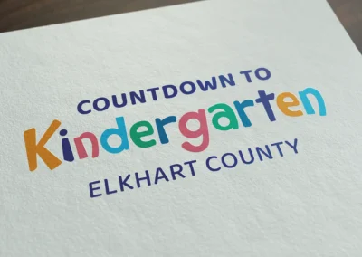 Countdown to Kindergarten Elkhart County Logo Design
