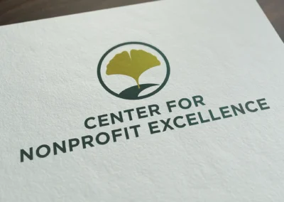 Logo design for the Center for Nonprofit Excellence in Elkhart, Indiana