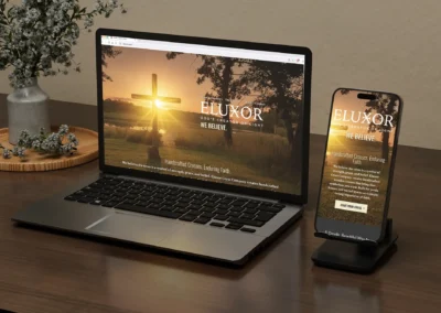 Desktop and Mobile Website Design for Eluxor wood cross builders