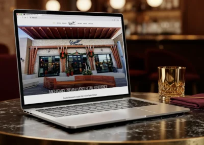 Website Design for Fitzgerald's Men's Store in Grand Rapids, Michigan.